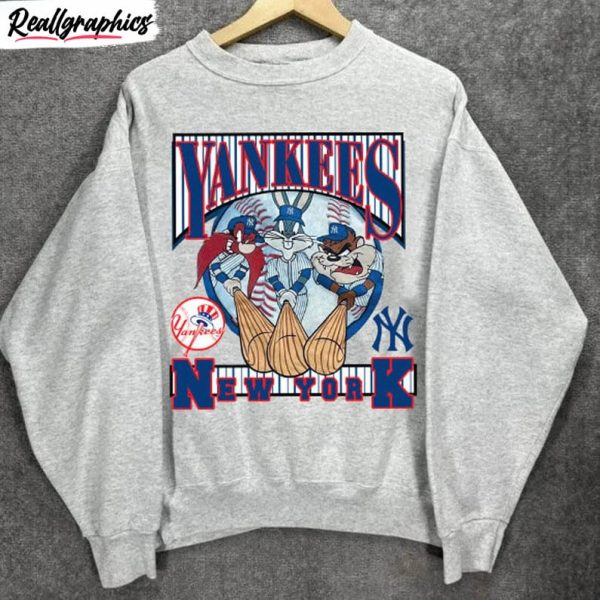 new york yankees looney tunes sweatshirt , yankees baseball unisex hoodie sweatshirt crewneck