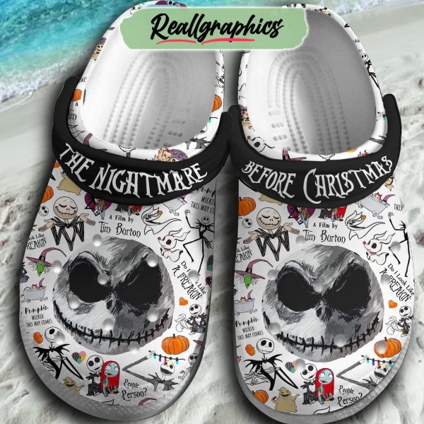 the nightmare before christmas a film by tim burton 3d printed classic crocs