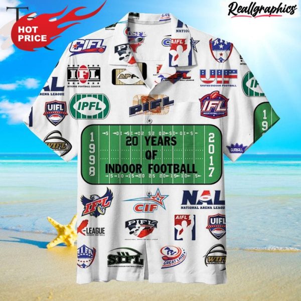 20 years of indoor football hawaiian shirt