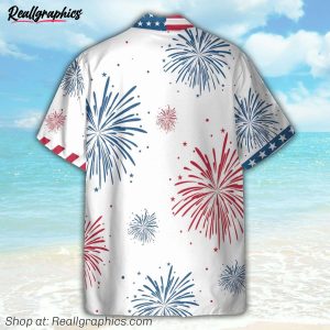 4th july america independence day flamingo hawaiian shirt