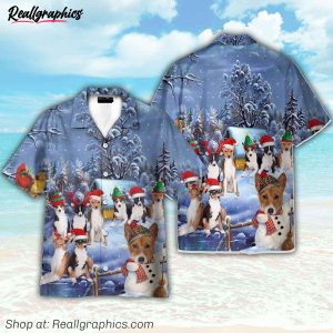 basenji christmas christmas gift for dog lover hawaiian shirt