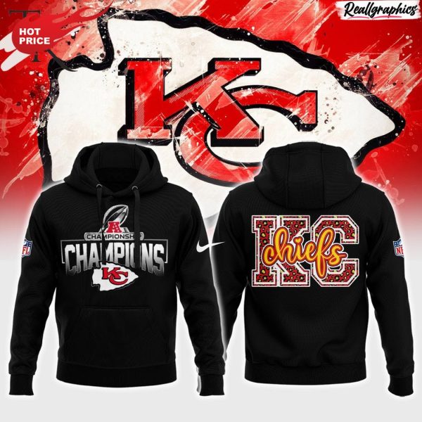 kansas city chiefs 2023 afc conference champions all over print hoodie