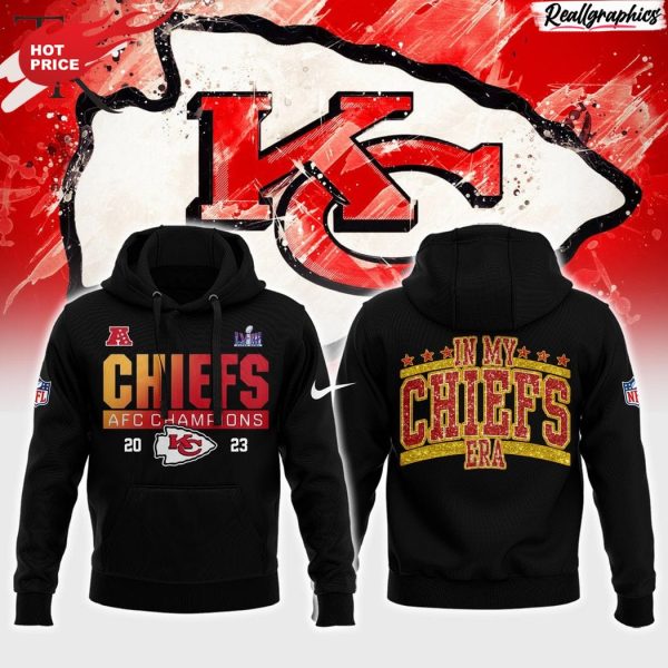kansas city chiefs afc champions 2023 in my chiefs era all over print hoodie