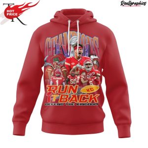 kansas city chiefs super bowl lviii champions run it back defend the kingdom hoodie red