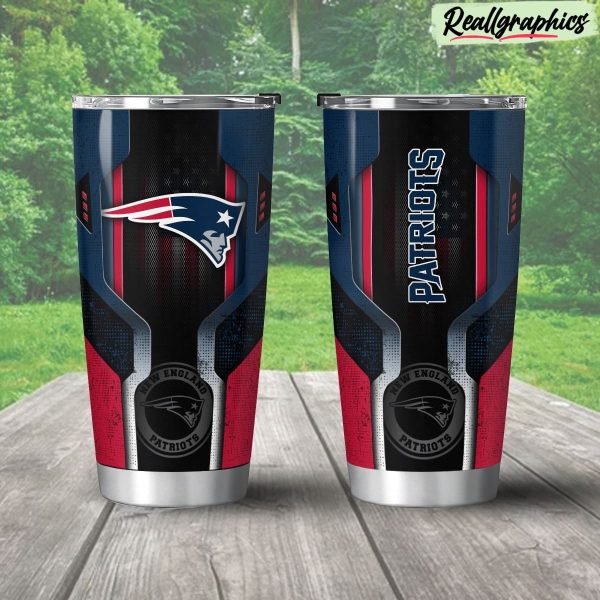 new england patriots 3d travel stainless steel tumbler