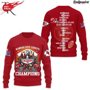 nfl kansas city chiefs super bowl lviii champions red hoodie
