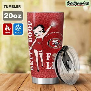 san francisco 49ers & betty boop stainless steel tumbler