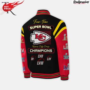 super bowl lviii champions kansas city chiefs baseball jacket