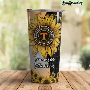 tennessee volunteers sunflowers stainless steel tumbler