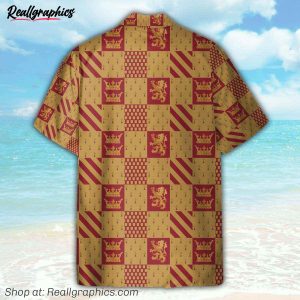 wizard and witch gryffindor house cosplay costume hawaiian shirt
