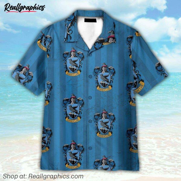 wizard and witch ravenclaw house cosplay costume hawaiian shirt