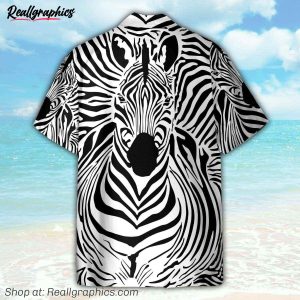 zebra animals cosplay costume hawaiian shirt