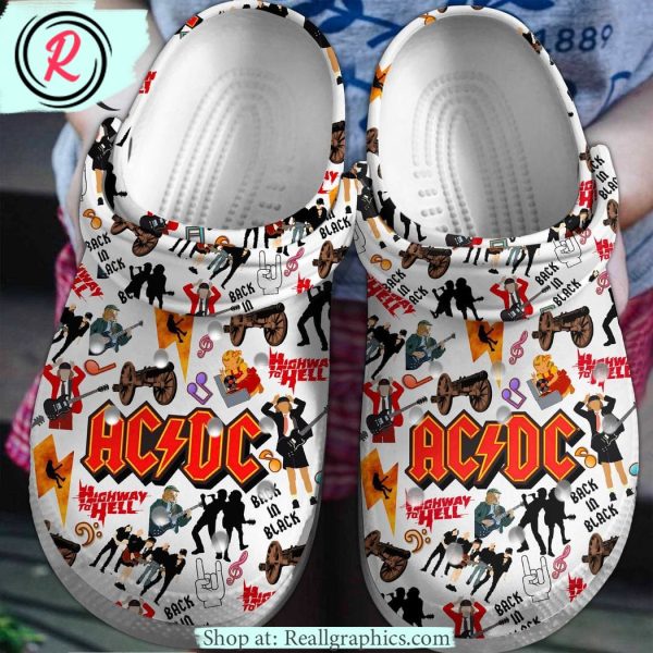acdc back in black highway to hell classic crocs