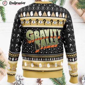 bill cipher gravity falls ugly christmas sweater