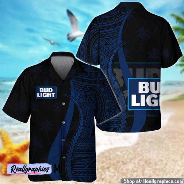 upgrade your wardrobe with the chic bud light pattern print shirt and shoes