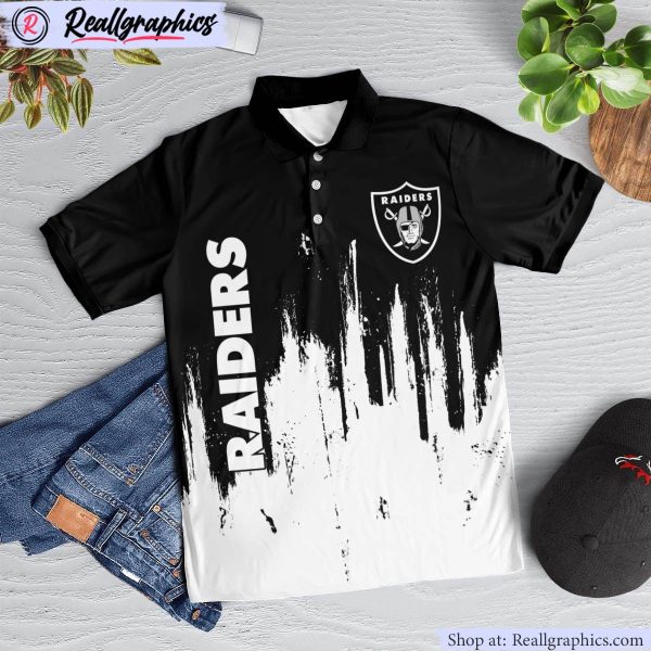 las vegas raiders lockup victory polo shirt, raiders apparel