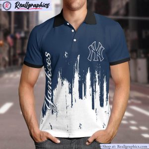 new york yankees lockup victory polo shirt, yankees unique gifts