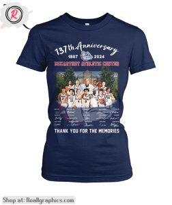 137th anniversary 1887-2024 mccarthey athletic center thank you for the memories unisex shirt