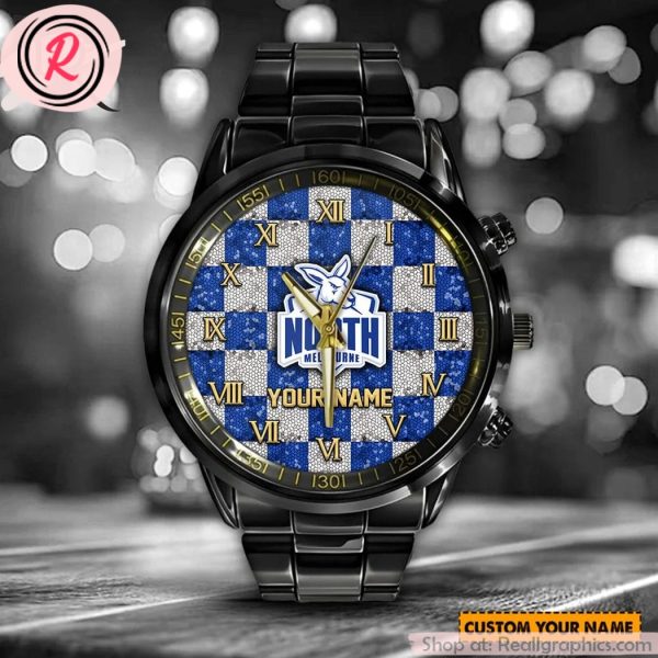 afl north melbourne football club special stainless steel watch design